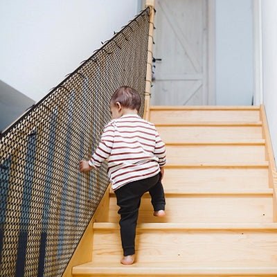 Barrière de Sécurité Escalier - ChildSafetyProtect™ - Noir - Mon Bébé Sécure
