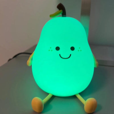 bebe veilleuse poire verte