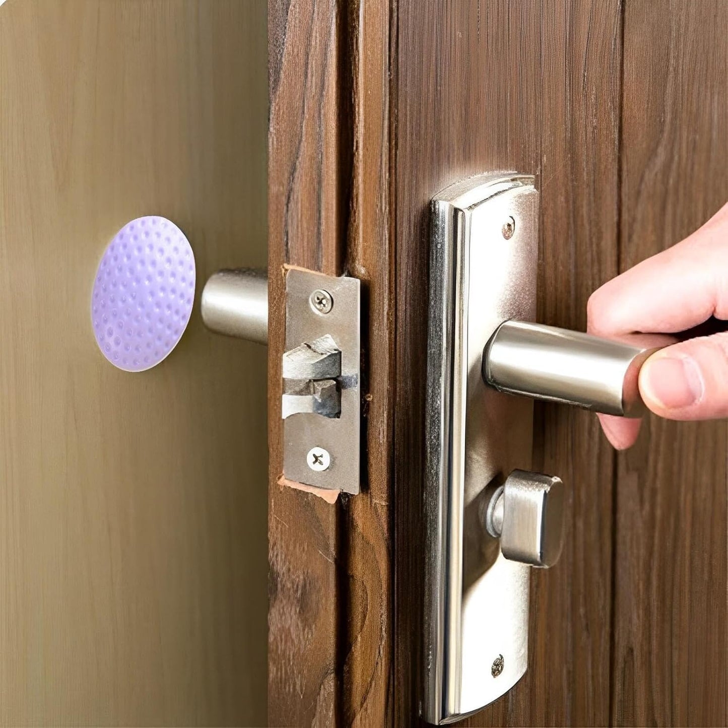 Butée de Porte - SecureStop™ - Mauve Pastel - Mon Bébé Sécure