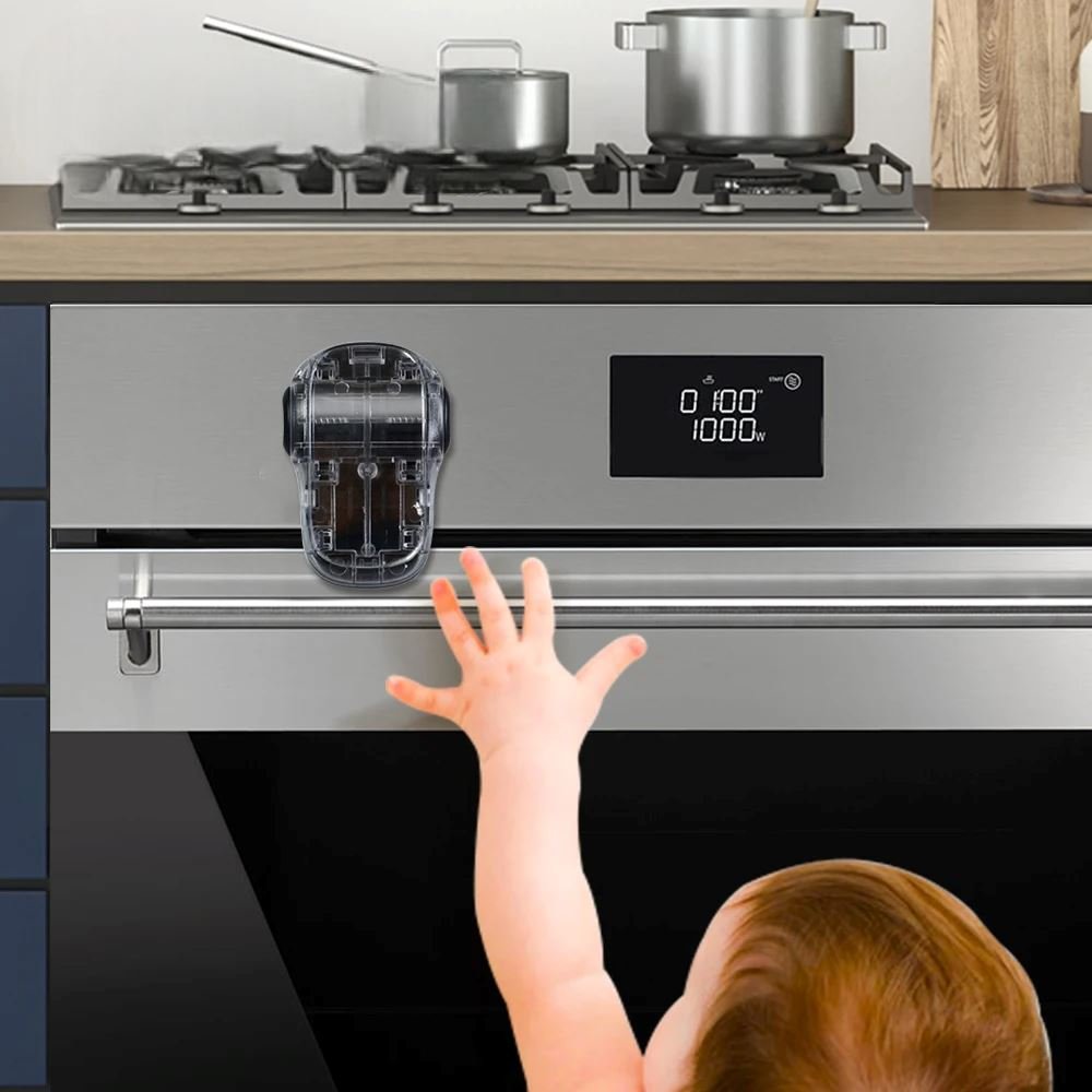 Bloque - Porte Four - KidsSafetyOvenLock™ - Noir - Mon Bébé Sécure