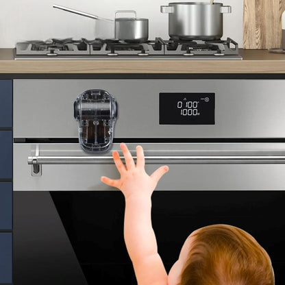 Bloque - Porte Four - KidsSafetyOvenLock™ - Noir - Mon Bébé Sécure