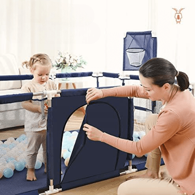 Parc Enfant - FunParc™ - Bleu Carré - Mon Bébé Sécure