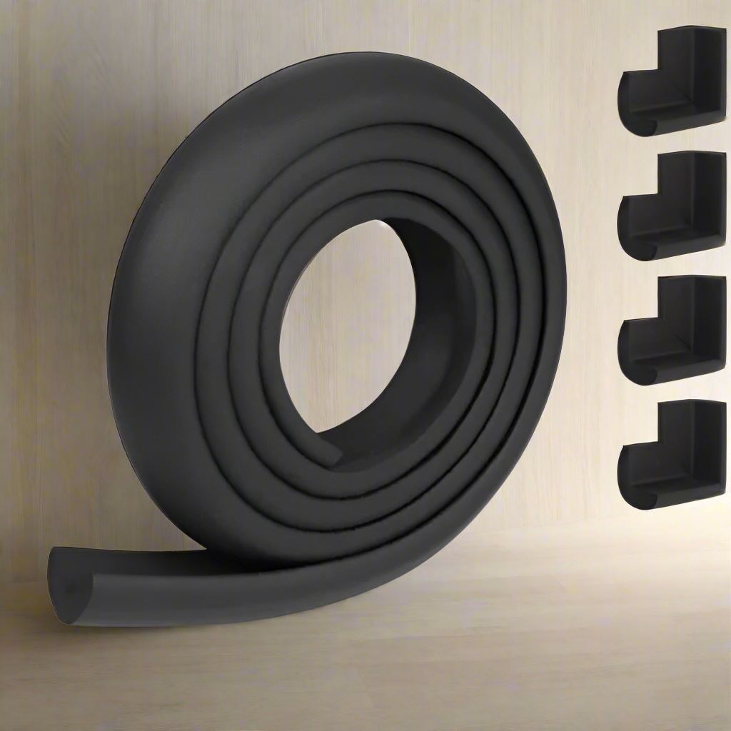Protecteur de Coin de Table - BabySafetyCornerProtector™ - Noir - Mon Bébé Sécure