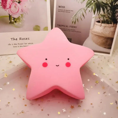 veilleuse bébé étoile rose éteint